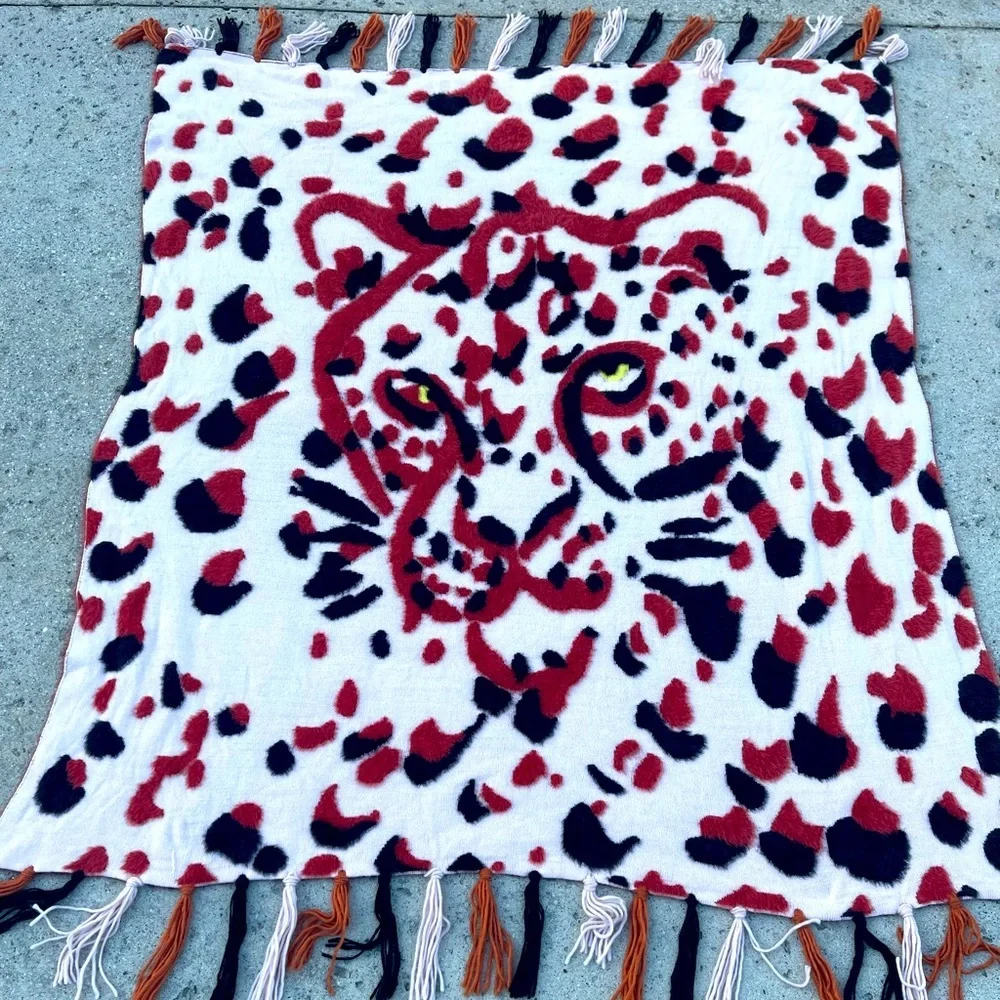 Anthropologie Tiger Throw Blanket